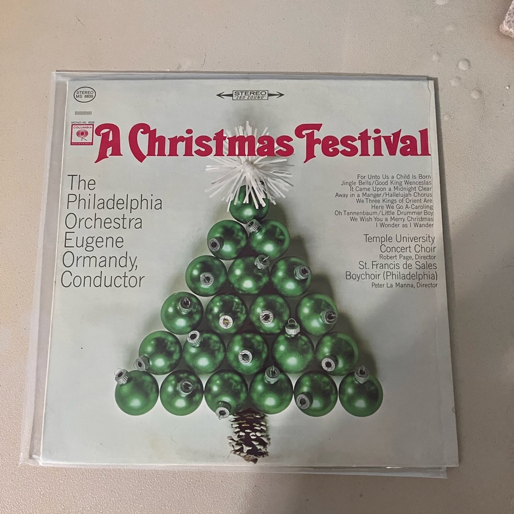💜 The Philadelphia Orchestra A Christmas Festival Vinyl Album